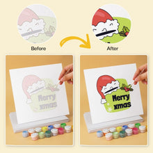 Load image into Gallery viewer, Mini Paint by Numbers Set 20x20cm (6 pieces) - Festive Mini Prints