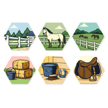 Load image into Gallery viewer, Mini Paint by Numbers Set - Hexagons (6 pieces) - Stable Life Figured'Art