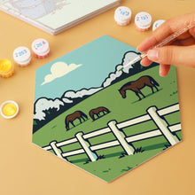 Load image into Gallery viewer, Mini Paint by Numbers Set - Hexagons (6 pieces) - Stable Life