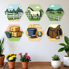 Load image into Gallery viewer, Mini Paint by Numbers Set - Hexagons (6 pieces) - Stable Life