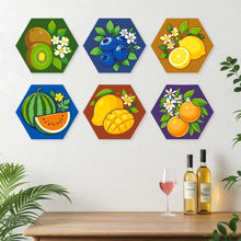 Load image into Gallery viewer, Mini Paint by Numbers Set - Hexagons (6 pieces) - Juicy Collection