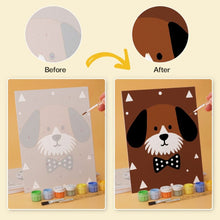 Load image into Gallery viewer, Mini Paint by Numbers Set 15x20cm (6 pieces) - Cosy Critters
