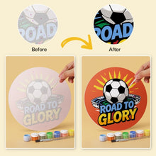 Load image into Gallery viewer, Mini Paint by Numbers Set - Discs Ø20cm (6 pieces) - Game On
