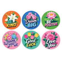 Load image into Gallery viewer, Mini Paint by Numbers Set - Discs Ø20cm (6 pieces) - Be Kind Collection Figured'Art