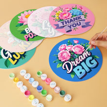 Load image into Gallery viewer, Mini Paint by Numbers Set - Discs Ø20cm (6 pieces) - Be Kind Collection