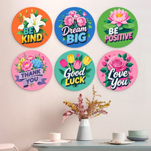 Load image into Gallery viewer, Mini Paint by Numbers Set - Discs Ø20cm (6 pieces) - Be Kind Collection