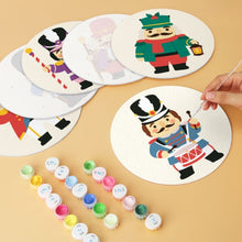 Load image into Gallery viewer, Mini Paint by Numbers Set - Discs Ø20cm (6 pieces) - Vintage Nutcracker Set
