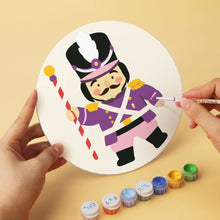 Load image into Gallery viewer, Mini Paint by Numbers Set - Discs Ø20cm (6 pieces) - Vintage Nutcracker Set