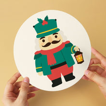 Load image into Gallery viewer, Mini Paint by Numbers Set - Discs Ø20cm (6 pieces) - Vintage Nutcracker Set