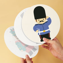 Load image into Gallery viewer, Mini Paint by Numbers Set - Discs Ø20cm (6 pieces) - Vintage Nutcracker Set
