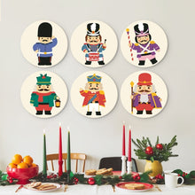 Load image into Gallery viewer, Mini Paint by Numbers Set - Discs Ø20cm (6 pieces) - Vintage Nutcracker Set