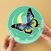 Load image into Gallery viewer, Mini Paint by Numbers Set - Discs Ø20cm (6 pieces) - Emerald Wings