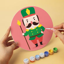 Load image into Gallery viewer, Mini Paint by Numbers Set - Discs Ø20cm (6 pieces) - Christmas Character