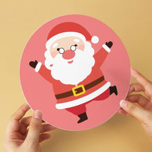 Load image into Gallery viewer, Mini Paint by Numbers Set - Discs Ø20cm (6 pieces) - Christmas Character