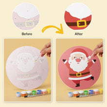 Load image into Gallery viewer, Mini Paint by Numbers Set - Discs Ø20cm (6 pieces) - Christmas Character