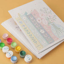 Load image into Gallery viewer, Mini Paint by Numbers Set 15x20cm (6 pieces) - Literary Bouquet
