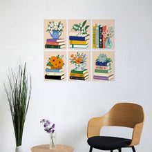 Load image into Gallery viewer, Mini Paint by Numbers Set 15x20cm (6 pieces) - Literary Bouquet