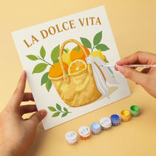 Load image into Gallery viewer, Mini Paint by Numbers Set 20x20cm (6 pieces) - Lemon Grove