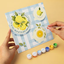 Load image into Gallery viewer, Mini Paint by Numbers Set 20x20cm (6 pieces) - Made in Italy Moments
