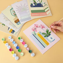 Load image into Gallery viewer, Mini Paint by Numbers Set 15x20cm (6 pieces) - Reading Garden