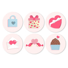 Load image into Gallery viewer, Mini Paint by Numbers Set - Discs Ø20cm (6 pieces) - Love Notes Figured'Art