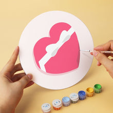 Load image into Gallery viewer, Mini Paint by Numbers Set - Discs Ø20cm (6 pieces) - Love Notes