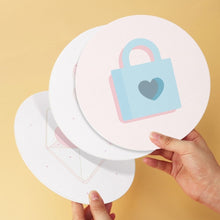 Load image into Gallery viewer, Mini Paint by Numbers Set - Discs Ø20cm (6 pieces) - Love Notes