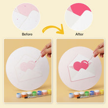 Load image into Gallery viewer, Mini Paint by Numbers Set - Discs Ø20cm (6 pieces) - Love Notes