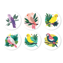 Load image into Gallery viewer, Mini Paint by Numbers Set - Discs Ø20cm (6 pieces) - Colourful Wings Figured'Art