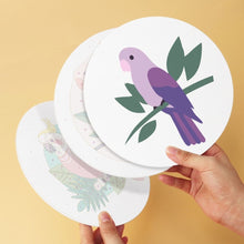 Load image into Gallery viewer, Mini Paint by Numbers Set - Discs Ø20cm (6 pieces) - Colourful Wings
