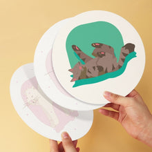 Load image into Gallery viewer, Mini Paint by Numbers Set - Discs Ø20cm (6 pieces) - Cat Portrait