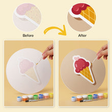 Load image into Gallery viewer, Mini Paint by Numbers Set - Discs Ø20cm (6 pieces) - Love Icons