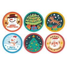 Load image into Gallery viewer, Mini Paint by Numbers Set - Discs Ø20cm (6 pieces) - Colourful Christmas Figured'Art