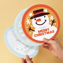 Load image into Gallery viewer, Mini Paint by Numbers Set - Discs Ø20cm (6 pieces) - Colourful Christmas