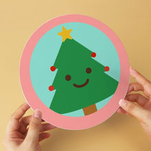 Load image into Gallery viewer, Mini Paint by Numbers Set - Discs Ø20cm (6 pieces) - Christmas in Blush