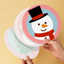 Load image into Gallery viewer, Mini Paint by Numbers Set - Discs Ø20cm (6 pieces) - Christmas in Blush