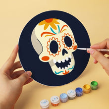 Load image into Gallery viewer, Mini Paint by Numbers Set - Discs Ø20cm (6 pieces) - Día de los Muertos