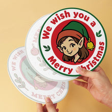 Load image into Gallery viewer, Mini Paint by Numbers Set - Discs Ø20cm (6 pieces) - Vintage Merry Stamps