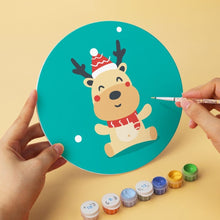 Load image into Gallery viewer, Mini Paint by Numbers Set - Discs Ø20cm (6 pieces) - Turquoise Holiday Set 1