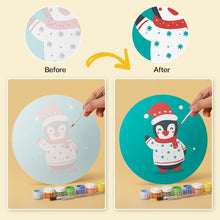 Load image into Gallery viewer, Mini Paint by Numbers Set - Discs Ø20cm (6 pieces) - Turquoise Holiday Set 1