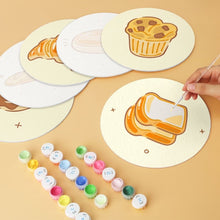 Load image into Gallery viewer, Mini Paint by Numbers Set - Discs Ø20cm (6 pieces) - Fresh from the Oven