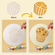 Load image into Gallery viewer, Mini Paint by Numbers Set - Discs Ø20cm (6 pieces) - Fresh from the Oven