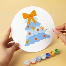 Load image into Gallery viewer, Mini Paint by Numbers Set - Discs Ø20cm (6 pieces) - Refined Christmas Icons