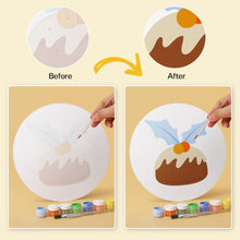 Load image into Gallery viewer, Mini Paint by Numbers Set - Discs Ø20cm (6 pieces) - Refined Christmas Icons