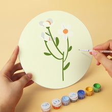 Load image into Gallery viewer, Mini Paint by Numbers Set - Discs Ø20cm (6 pieces) - Gentle Petal