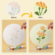 Load image into Gallery viewer, Mini Paint by Numbers Set - Discs Ø20cm (6 pieces) - Gentle Petal