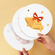 Load image into Gallery viewer, Mini Paint by Numbers Set - Discs Ø20cm (6 pieces) - Scarlet Christmas