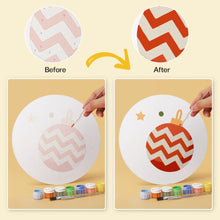 Load image into Gallery viewer, Mini Paint by Numbers Set - Discs Ø20cm (6 pieces) - Scarlet Christmas