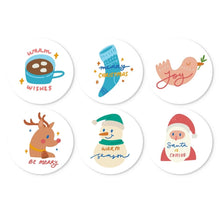 Load image into Gallery viewer, Mini Paint by Numbers Set - Discs Ø20cm (6 pieces) - Cosy Winter Mode Figured'Art