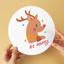 Load image into Gallery viewer, Mini Paint by Numbers Set - Discs Ø20cm (6 pieces) - Cosy Winter Mode